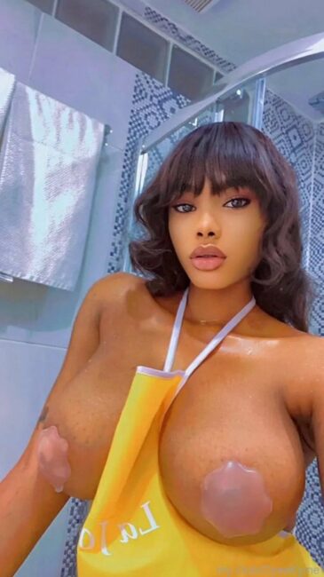 Bobriskys Former P.A Oye Kyme Flaunts Her Big Boobs In These Nude Photos Compilation 0000